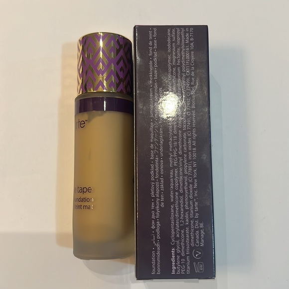 Tarte Shape Tape Matte Foundation in Medium Golden NEW in Box - Picture 3 of 3